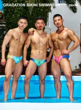 GX3 GRADATION BIKINI SWIMWEAR JAPAN SEXY SWIM BRIEF K2101