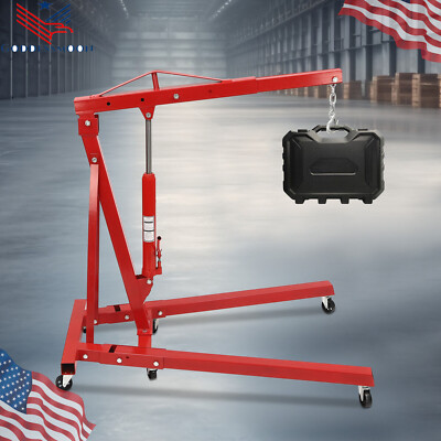 2 TON Heavey Duty Engine Motor Hoist Cherry Picker Shop Crane Lift 4409LBS FAST