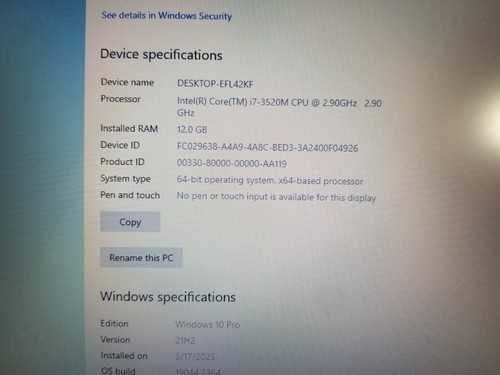 HP EliteBook 8570p Intel core i7-3520m @ 2.90GHz 12GB Ram 500 GB HD Win10 READ!! - Picture 7 of 22