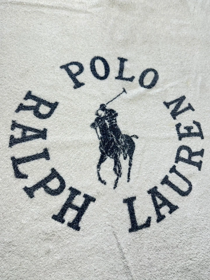 ВИНТАЖНЫЙ RALPH LAUREN RL ПОЛО КЛУБ ПОНИ СИНИЙ БЕЛЫЙ БОЛЬШОЙ ПЛЯЖ ПОЛОТЕНЦЕ - Изображение 2 из 3