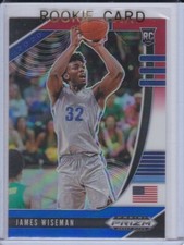 JAMES WISEMAN ROOKIE CARD Basketball RED WHITE & BLUE PRIZMS VARIATION Warriors!