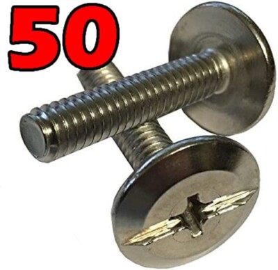 Qty. 50 Stainless 8-18 Hurricane Shutter Sidewalk Bolts 1/4 - 20 x 3/4 inch