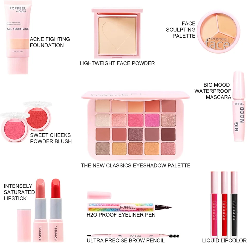 Trousse di Trucchi Set, Set Trucco Professionale Completo, Viaggio Cosmetics Tav - Immagine 2 di 4