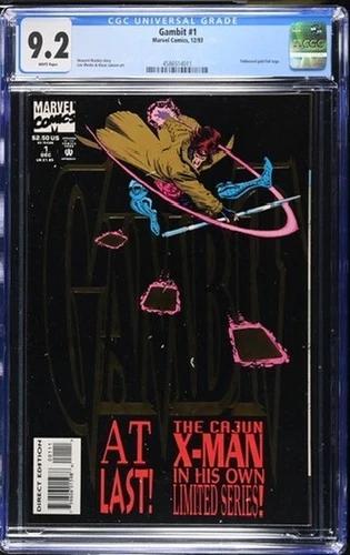 Gambit 1 (1993) CGC Graded, Cajun X-Man, Embossed Gold Foil Logo