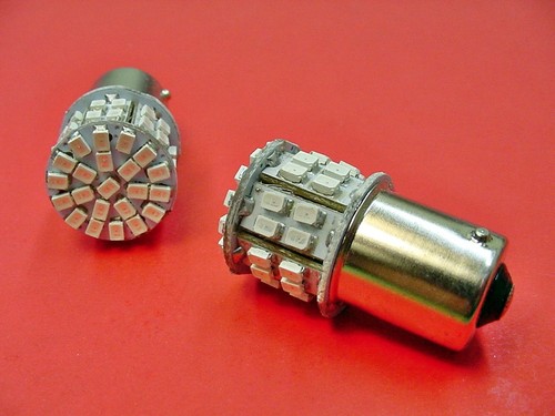 2x Chrysler Dodge Plym Jeep 1156 #89 Red Interior Courtesy LED Light Bulb Lamps - Picture 8 of 12