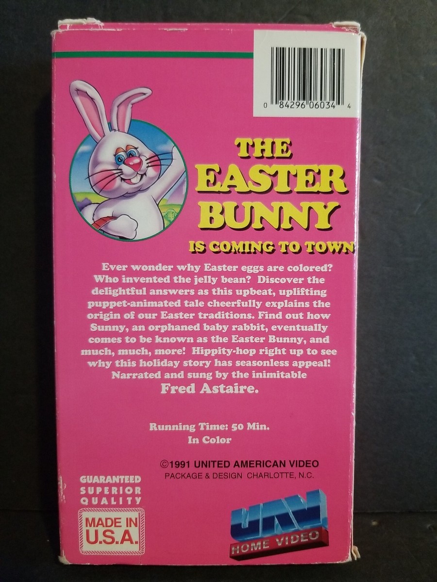 The Easter Bunny is Comin to Town (VHS, 1993) narrated and sang by
