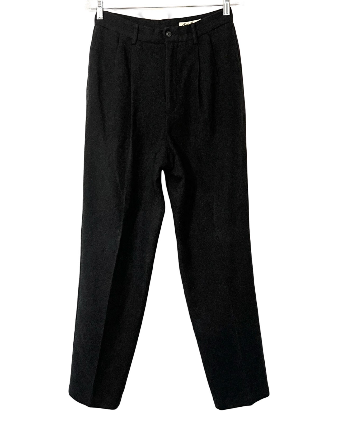Eddie Bauer Pants Womens Size 10 Black Wool Rayon Lined Straight High Rise Workw