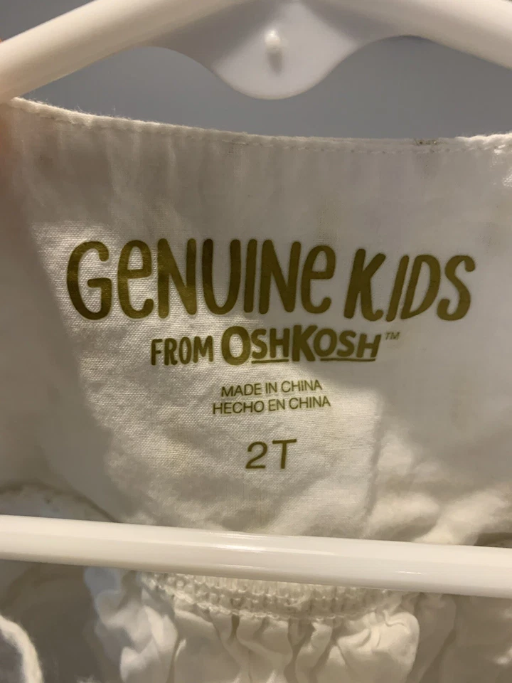 genuine kids oshkosh shirt leggings outfit size 2t - Image 3 of 3