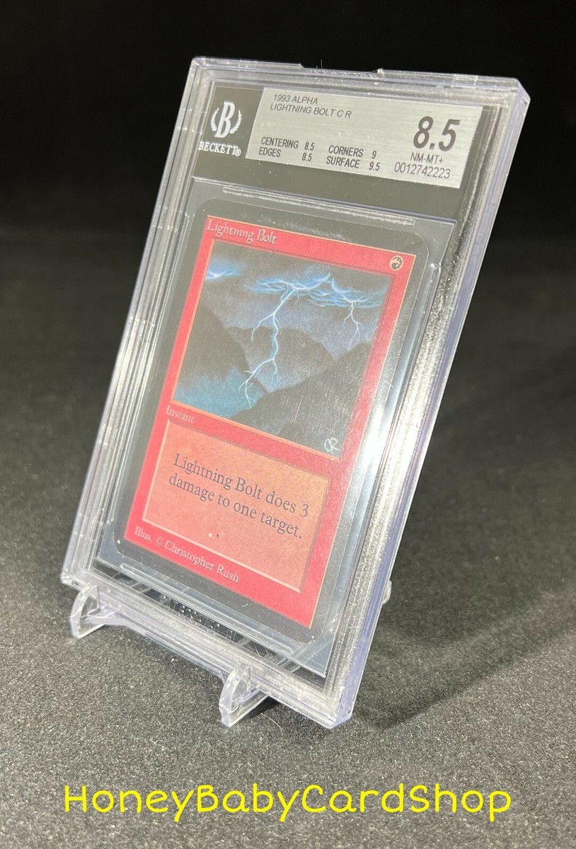 MTG Limited Edition Alpha 1993 Lightning Bolt BGS 8.5Q++ (Baby