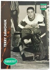 Terry Sawchuk 1991/92 Parkhurst Hockey Legend Card #PHC9 NMT Detroit Red Wings