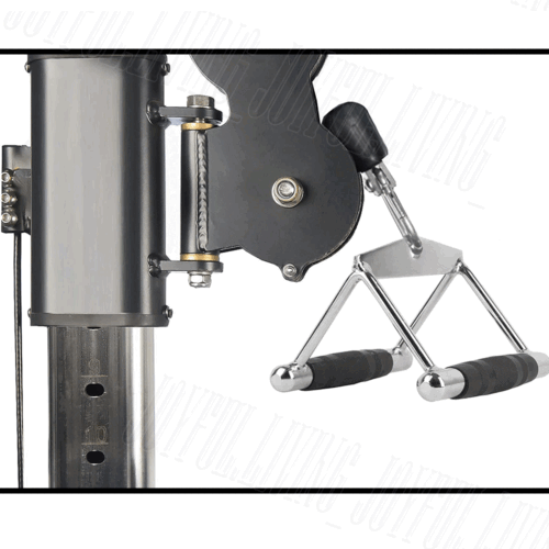 Lat Pulldown Attachments Close Grip Row Handle Workout Rubber Grips Cable T Bar - Picture 7 of 12