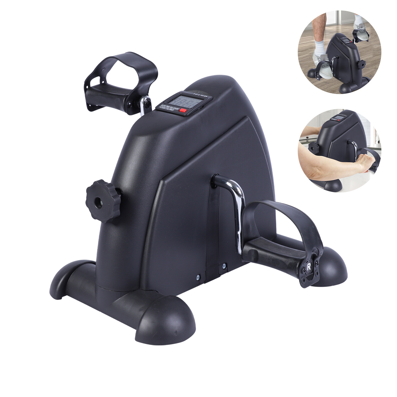Portable Mini Cycle Bike Foot Pedal Exercise Machine Arm Leg Recovery