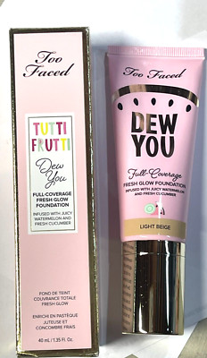 TOO FACED Tutti Frutti Dew You Fresh Glow Foundation in Light Beige- 1.35 fl oz