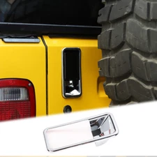 Tailgate Door Handle Bowl Cover Trim Decor For Jeep Wrangler TJ 1997-2006 Chrome