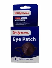 Walgreens Padded Eye Patch Black 1 Size Fits All Brand New In Box