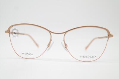 Brille TITANFLEX 826017 Goldbronze Halbrand Brillengestell eyeglasses Neu