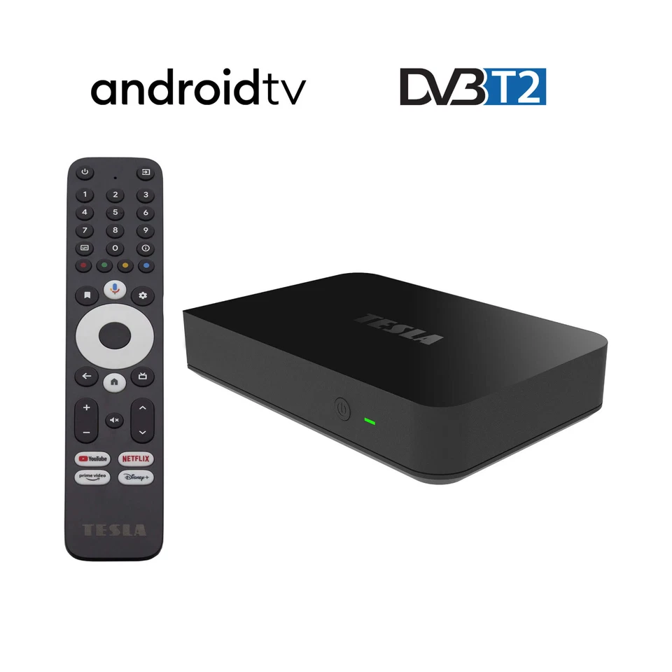 MediaBox XT850 Android TV DVB-T2-Set-Top-Box Google Assistant Multimedia Tesla - Bild 3 von 4