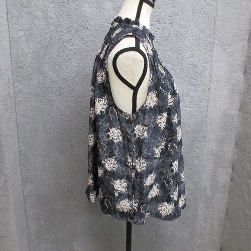 Joie Blouse Womens M Black Floral Boho Chic Soft Girl Elegant Summer Essential - Picture 5 of 23