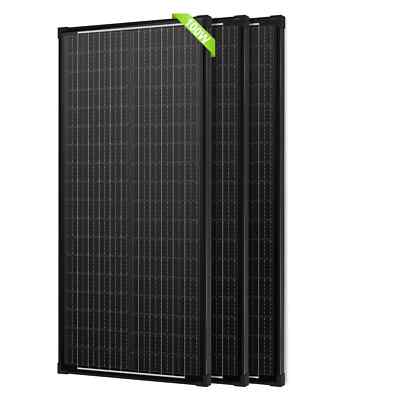 300W 100WX3 Solarpanel Solarmodul 12Volt PV-Modul für Wohnwagen Wohnmobil 12BB