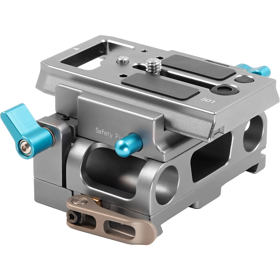 Placa base estándar Kondor Blue 15 mm LWS Arri para jaula de cine de bolsillo Blackmagic Foto 2 de 4