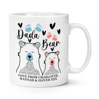 Personalisierte Dada BäR 10Oz Tasse Becher Papa Vatertag Opa Liebe Geburtstag
