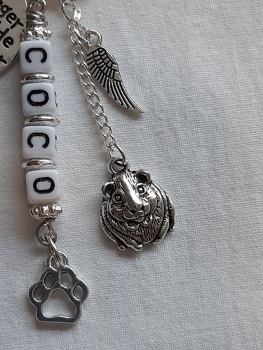 Personalised Pet Memorial Keyring Dog,Cat,Rabbit,Guinea pig, Horse - Picture 4 of 8