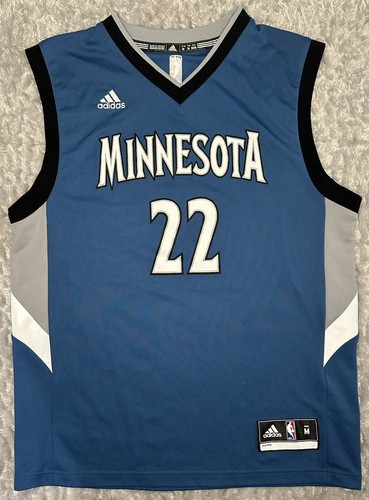 Adidas Minnesota Timberwolves Jersey Mens M Blue Andrew Wiggins NBA Basketball