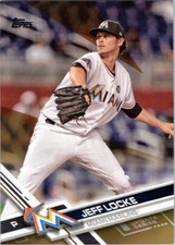 2017 Topps Update Gold #US220 Jeff Locke 1060/2017 Miami Marlins
