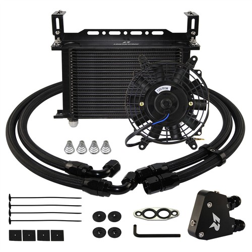 25 Row Oil Cooler Kit For Corvette C5 C6 C7 LS1 LS2 LS3 Cadillac+7"Electric Fan - Picture 3 of 11