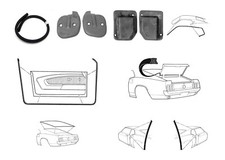 Mustang Weatherstrip Seal Kit Fastback 1969 1970 Mustang Weatherstrip Seal Kit Fastback 1969 1970