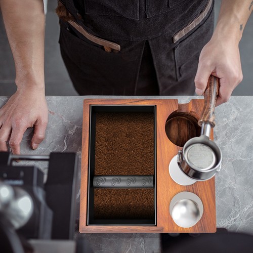 58mm Espresso Knock Box and Tamping Station Distributor and Portafilter