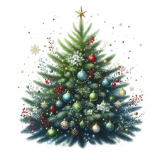 Wall decal sticker Christmas tree wall sticker 18 x 18 cm large