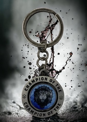 Blizzcon 2018 World Of Warcraft Faction Schlüsselanhänger Blizzard Alliance Horde Neu - Bild 2 von 3