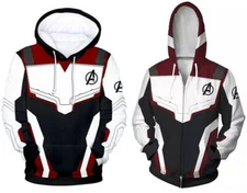 Avengers 4 Endgame Quantum Battle Suit Adult Hoodie Sweatshirt Jacket Unisex