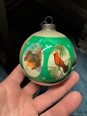 1978 National Wildlife Federation Christmas Ornament Bulb  Blemished. W/'78 Box
