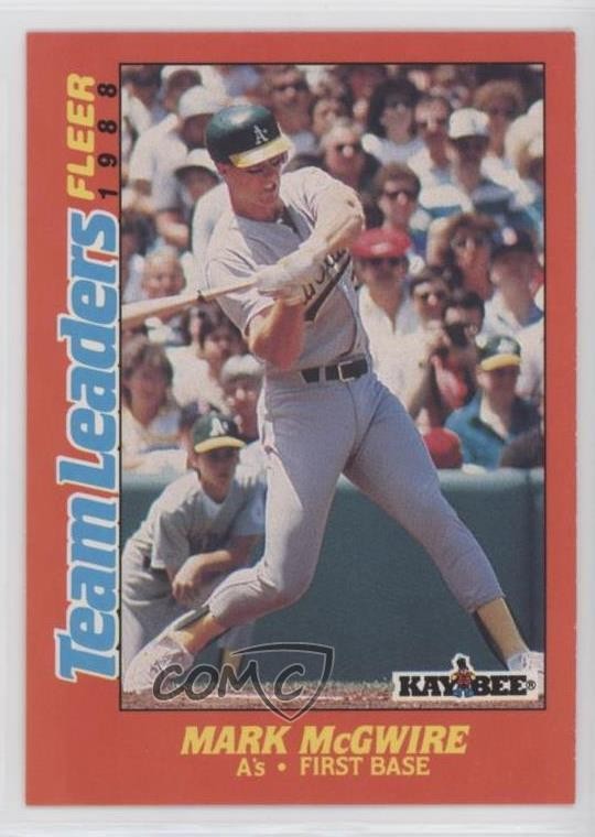 1988 Fleer Kay Bee Toys Team Leaders Box Sets Mark McGwire #21 0r3e