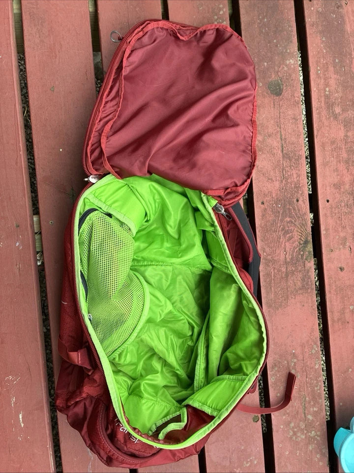 Osprey Transporter Travel Backpack Duffle Bag Red 65L EUC - Image 2 of 4