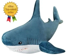 Ryttir 47.2 Inch XXXL Giant Shark Stuffed Animals,Chubbier Shark Pillow Soft Sha