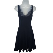 Altuzarra Target Lace Fit & Flare Dress 2 Goth Vamp Cocktail Party Dark Romance