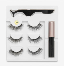A Pair Of False Eyelashes With Magnets In Fas...