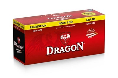 Dragon Filterhülsen King Size (20 Packung a 550 Hülsen = 11000 Hülsen)