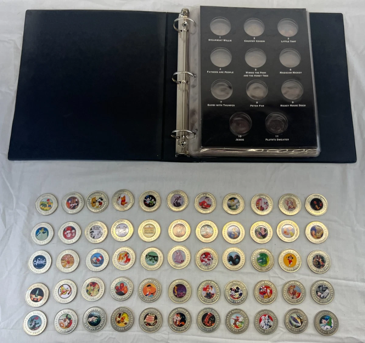 The Disney Decades Coins コレクションバインダー　55枚 Disney Decades Coins for sale | eBay