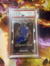 2021 Zach Wilson Prizm Draft Picks All American rookie Auto Authentic PSA 10