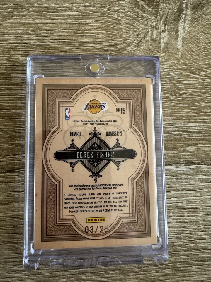 Parche automático Derek Fisher estándar de oro de la NBA/25 Foto 2 de 2