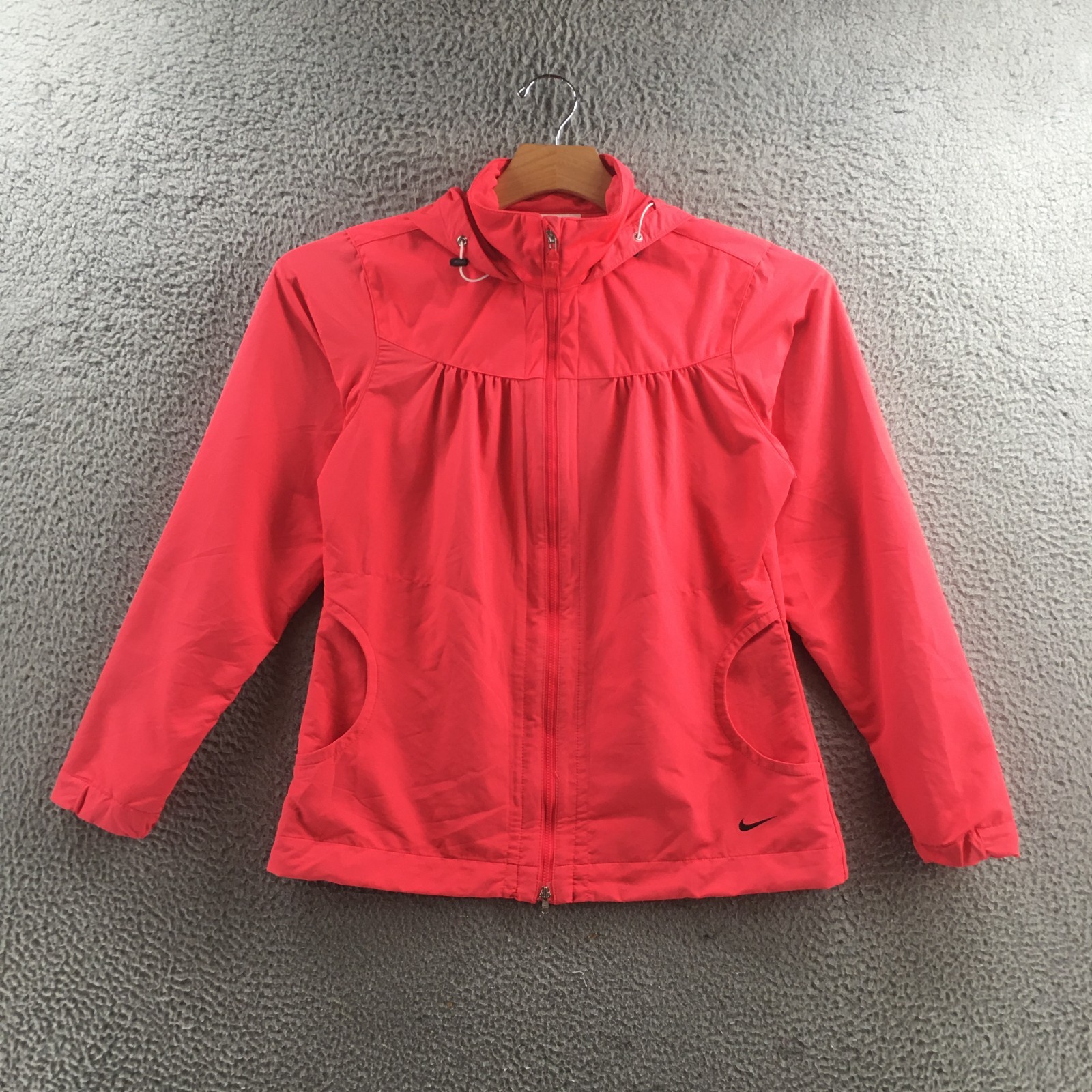 SACAI X NIKE Giacca a vento Nike Golf full zip donna M corallo manica lunga con cappuccio tasca