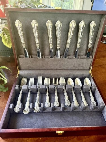 Gorham Strasbourg Sterling Silver Flatware Set 28pc Service 7 ~980g .925 HEAVY