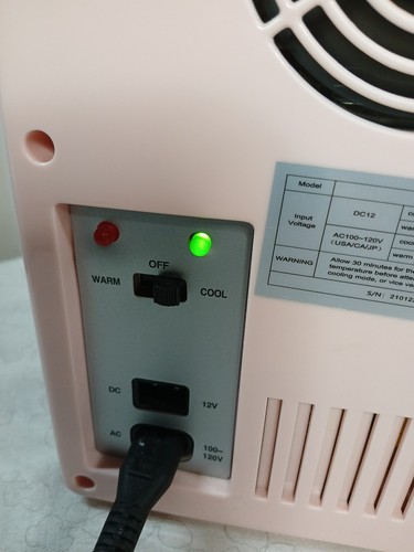 AstroAI Pink Mini Fridge for Beverage, Food, Home, Office, Car 4 Liter/6 Can, - Picture 9 of 15