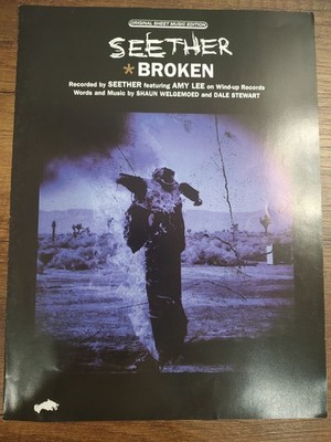 Seether Original Sheet Music Edition 'Broken' M7