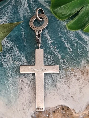 Thomas Sabo Vintage / Rare Silver Cross / Crucifix Pendant & ring charm