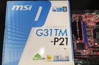 MSI G31TM-P21 LGA 775 DDR2 SDRAM Desktop Motherboard